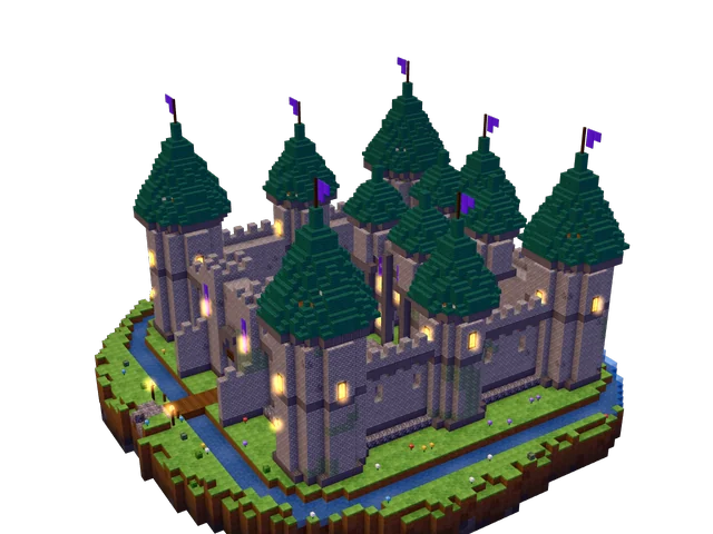 Variation 1 of the generated castle