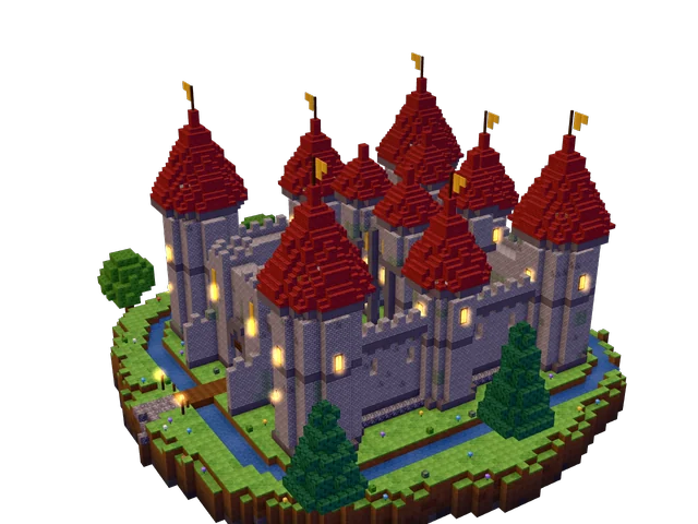 Variation 3 of the generated castle
